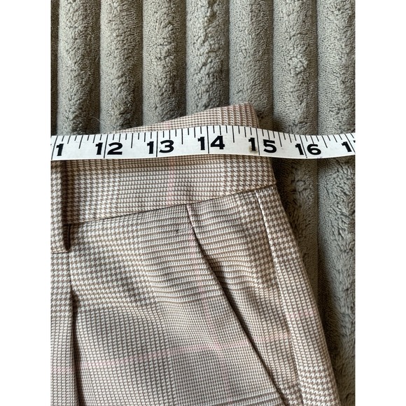 Banana Republic Women's 4 Brown Houndstooth Cropped Dress Pants Trousers - Picture 8 of 10